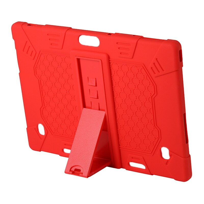 Tablet Case for Teclast M30 M30 PRO 10.1 Inch Tablet Silicone Case Adjustable Tablet Stand with Pen: red