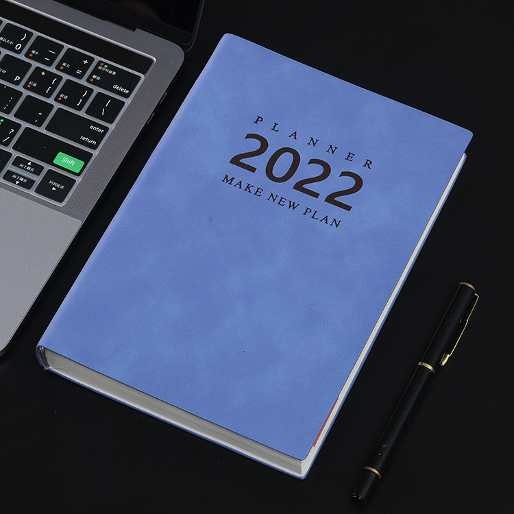 A5 2022 Diary Weekly Notebook Planner English Version Agenda Bullet Notebook Goals Habit Schedules Stationery School Supplies: 3