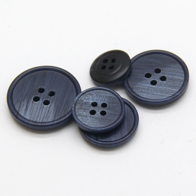 HENGC 15/18/20/23/25mm 4 agujeros botones grandes de resina para ropa abrigo traje chaqueta accesorios de costura de manualidades DIY: 8 # / Plata antigua