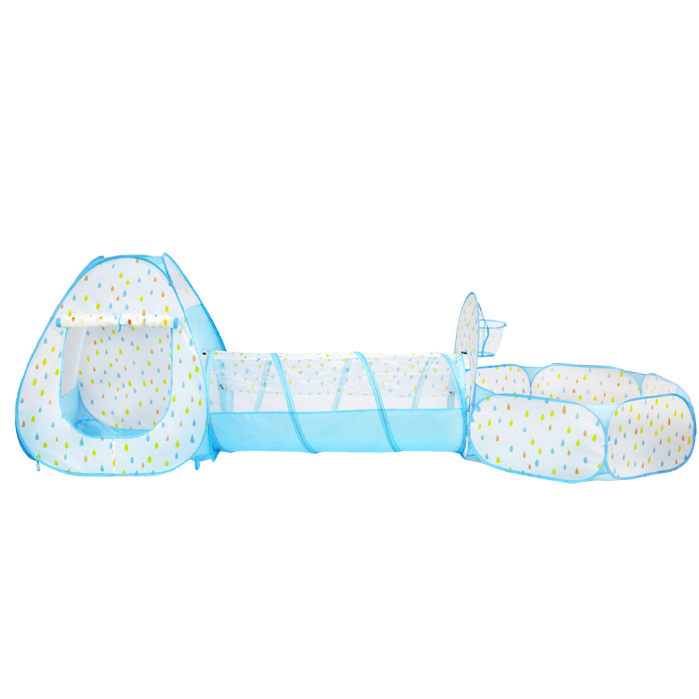 Tente de Tunnel d&#39;intérieur pour bébé, jouets de fosse de piscine à balles amusantes, clôture d&#39;épissure, clôture de jeu à balles Marine Portable pliable pour bébé 3 pièces