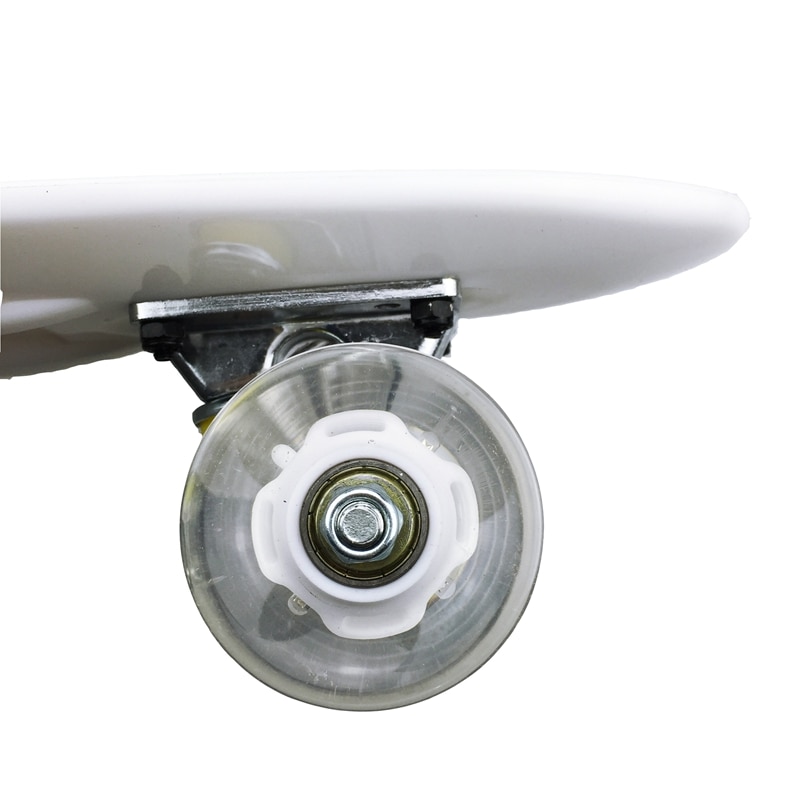 22 Inch Four-wheel Mini Longboard Pastel Color Skate Board skateboard with LED Flashing Wheels Retro Skateboard Sport Fish Board