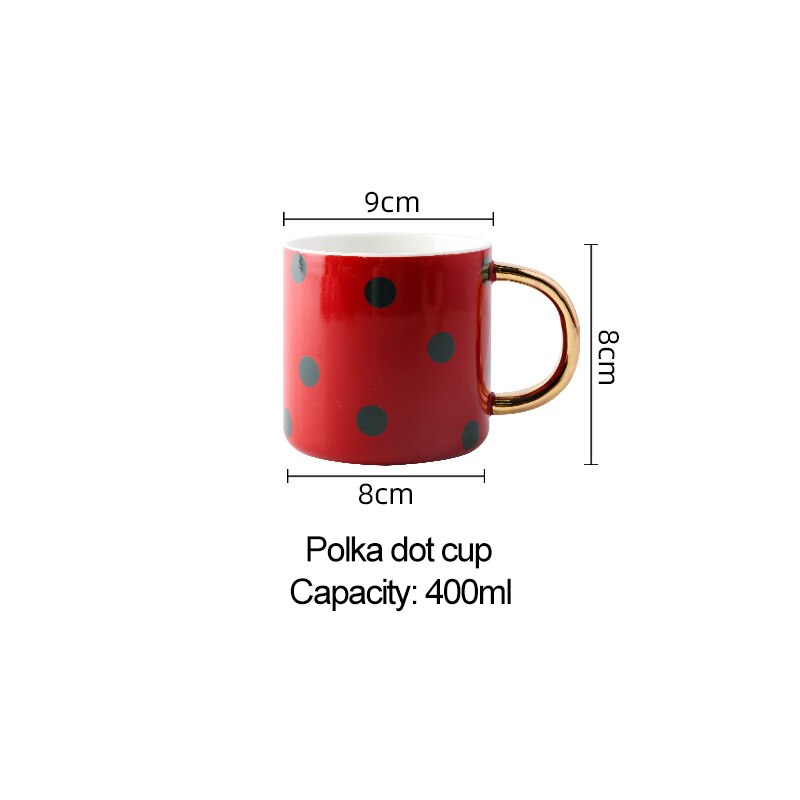 Juego de platos y cuencos de cerámica para Navidad, taza de café, cocina, fruta, ensalada, sushi, plato de postre, juego de vajilla, bandejas decorativas: red cup