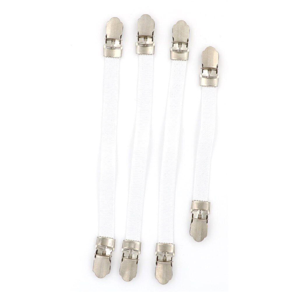 4 stk/lot strykebrett deksel klips fester stram passform elastisk avstiver bånd stropper grep