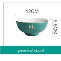 Boże narodzenie zastawa stołowa talerze ceramiczne i kubek bowsl robić kuchni naczynia kuchenne akcesoria kuchenne zestawy obiadowe talerze robić żywności: zielony bowl
