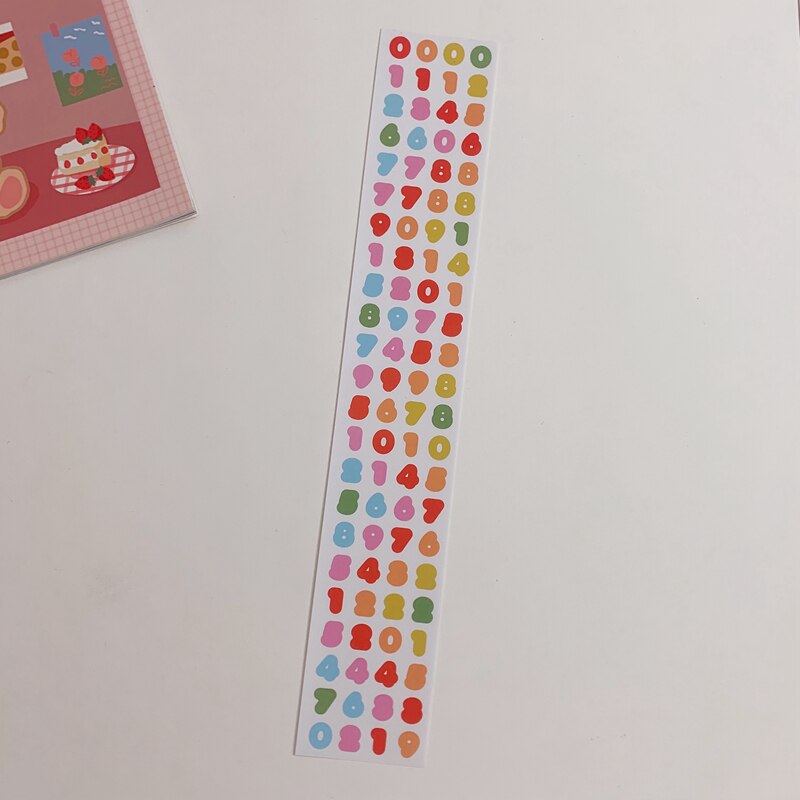 Pegatinas de cinta coloridas y creativas, bricolaje, álbum de recortes, diario, feliz plan, para teléfono móvil, pegatinas decorativas: G 1sheet 1bag