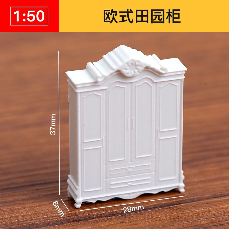 Diy 1:50 Schaal Miniatuur Sofa Stoel Tafel Kast Plank Kast Model Poppenhuis Meubels Decor Diy Speelgoed: No15 2pcs