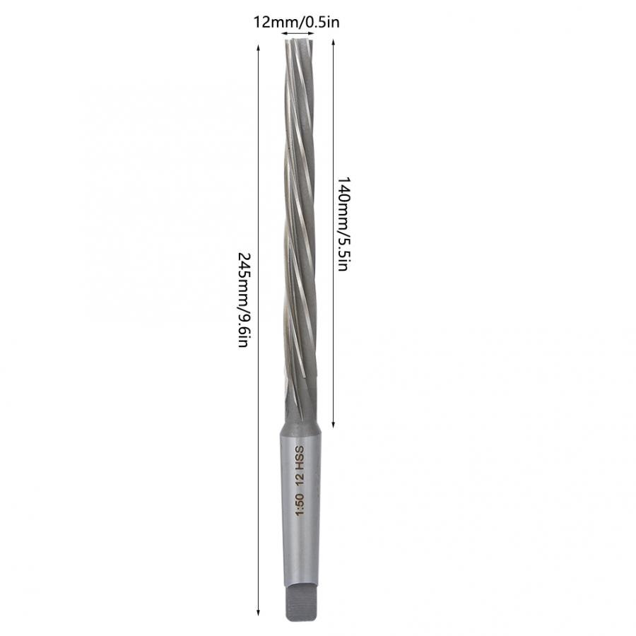 Spiral Reamer Cone WALFRONT - 12-Ura HSS - Taper Shank