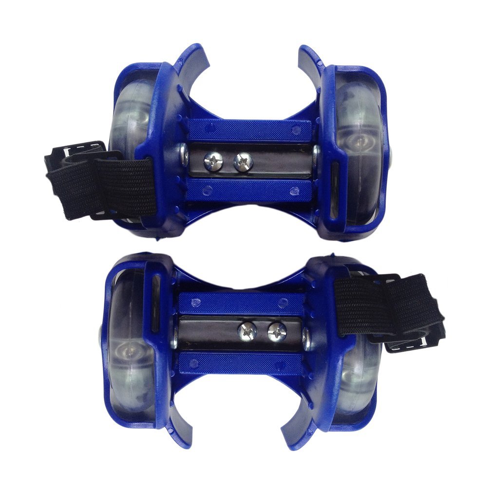 3-Colors Light Flashing Roller Small Whirlwind Pulley Adjustable Simply Roller Skating Shoes with Dual Wheels light
