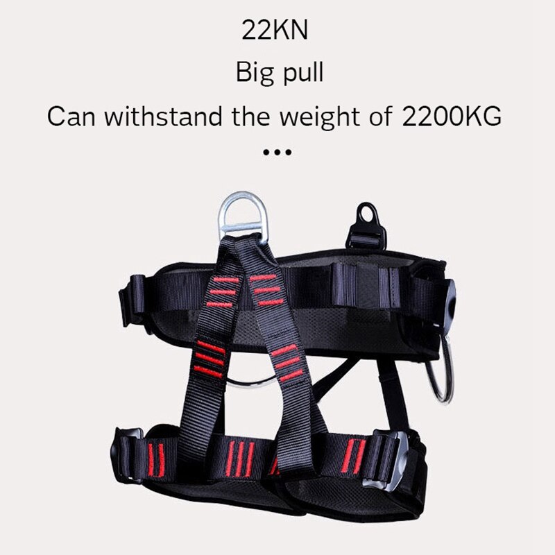 Working Aloft Thickness Climbing Rock Harness Adjustable Half Body Protection Belt Climbing Harness Waistband