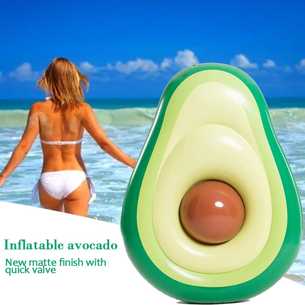 Inflable aguacate piscina flotador verano playa natación flotador pelota playa juguete agua deportes aire cojín para niños adultos de
