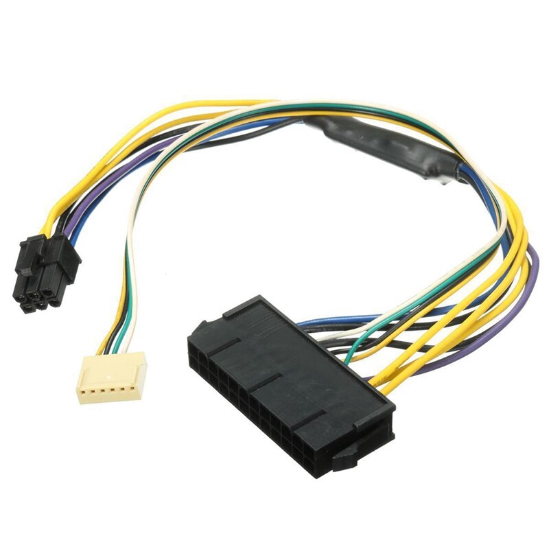 Atx Psu Power Kabel 24P Om 6P Voor Hp Z220 Z230 Sff Moederbord Server Workstation Zwart: Default Title