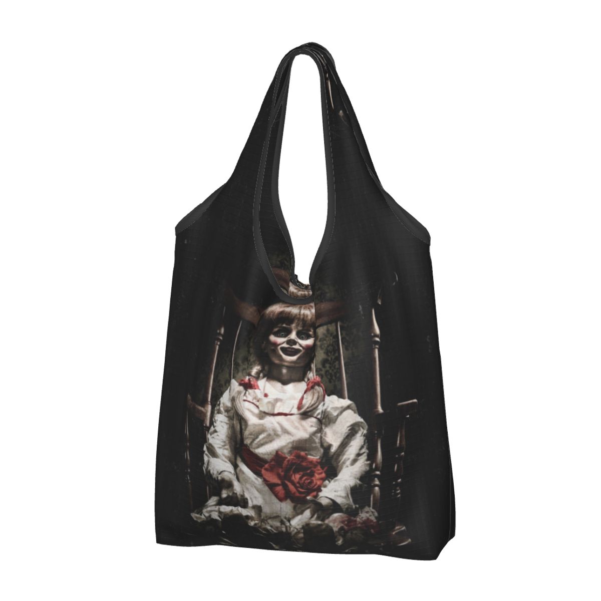 Custom Reusable Halloween Horror Movie Character Shopping Bag Women Tote Bag Portable Groceries Shopper Bags: CAMOUFLAGE