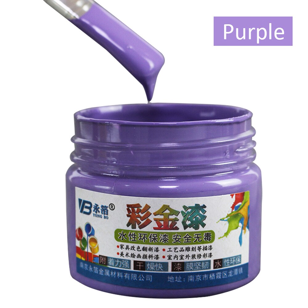 100g Water-based Paint Varnish Silver Spray Paint for Furniture,Handcrafts,Wall Painting Spraying ,Metal, Fence: Purple