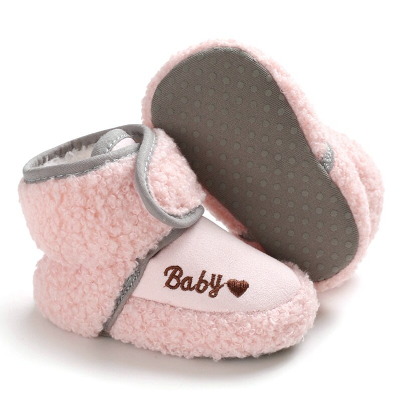 Neugeborene Baby Mädchen Jungen Schuhe Schnee Stiefel Babys Winter warm Booties Faux Vlies Anti-Unterhose Kleinkind Neugeborenen Krippe Schuhe