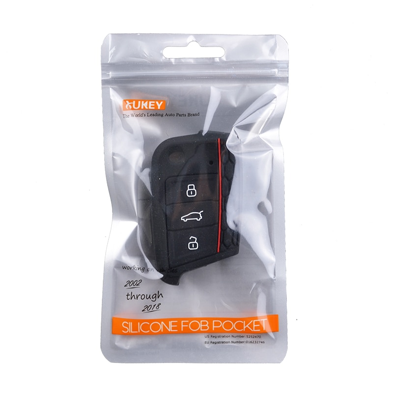 Silikon nyckelfodral för vw polo golf 7 tiguan för skoda fabia octavia karoq för seat ateca leon fjärrkontroll fob nyckelskydd