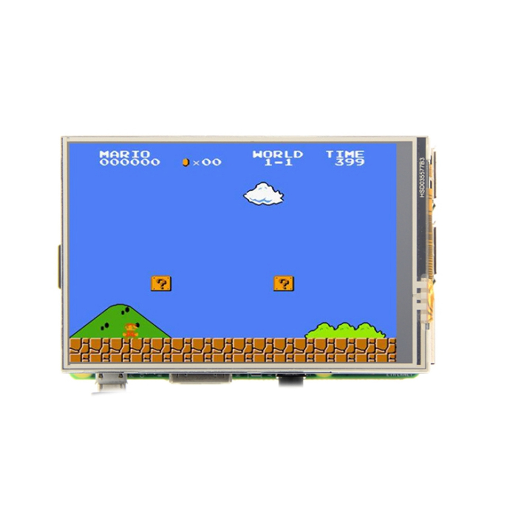 3,5 zoll MHS Rpi display 320*480 resistiven touch unterstützung 125 Mhz SPI signal eingang TFT LCD bildschirm ILI9486L