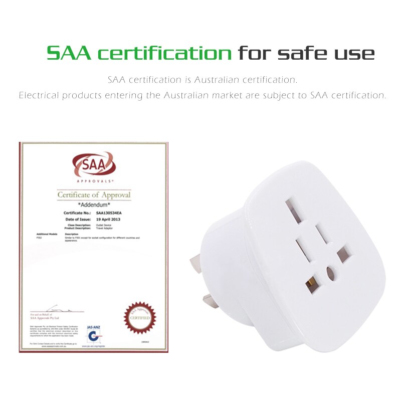 UK/US To AU adaptador enchufe eléctrico AC Casa de Poder Australia Nueva Zelanda viaje convertidor AUS adaptador 10A 250V