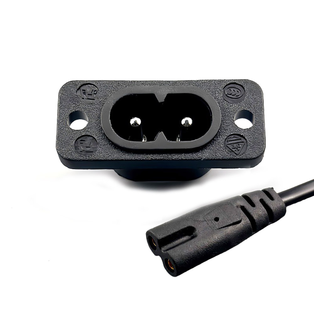 1-5 stuks  c8 mannelijke stopcontacten  c7 vrouwelijke stekkers stopcontact ingebouwde elektrische connector connector 35mm*15mm ac 2.5a 5a 250v