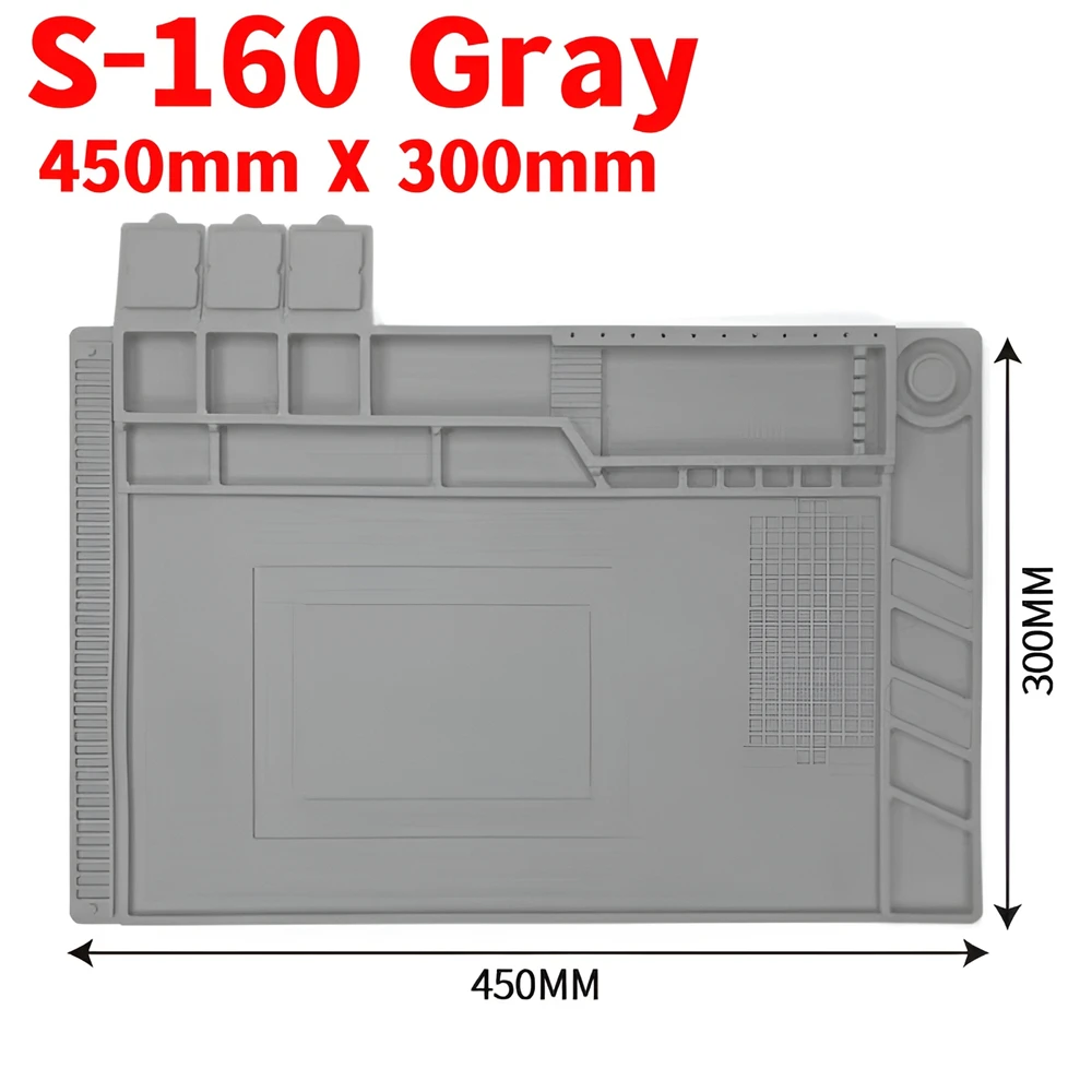 Heat Insulation Working Mat Heat-resistant Soldering Station Repair Insulation Insulator Pad Maintenance Platform Soldering Mat: MULTI