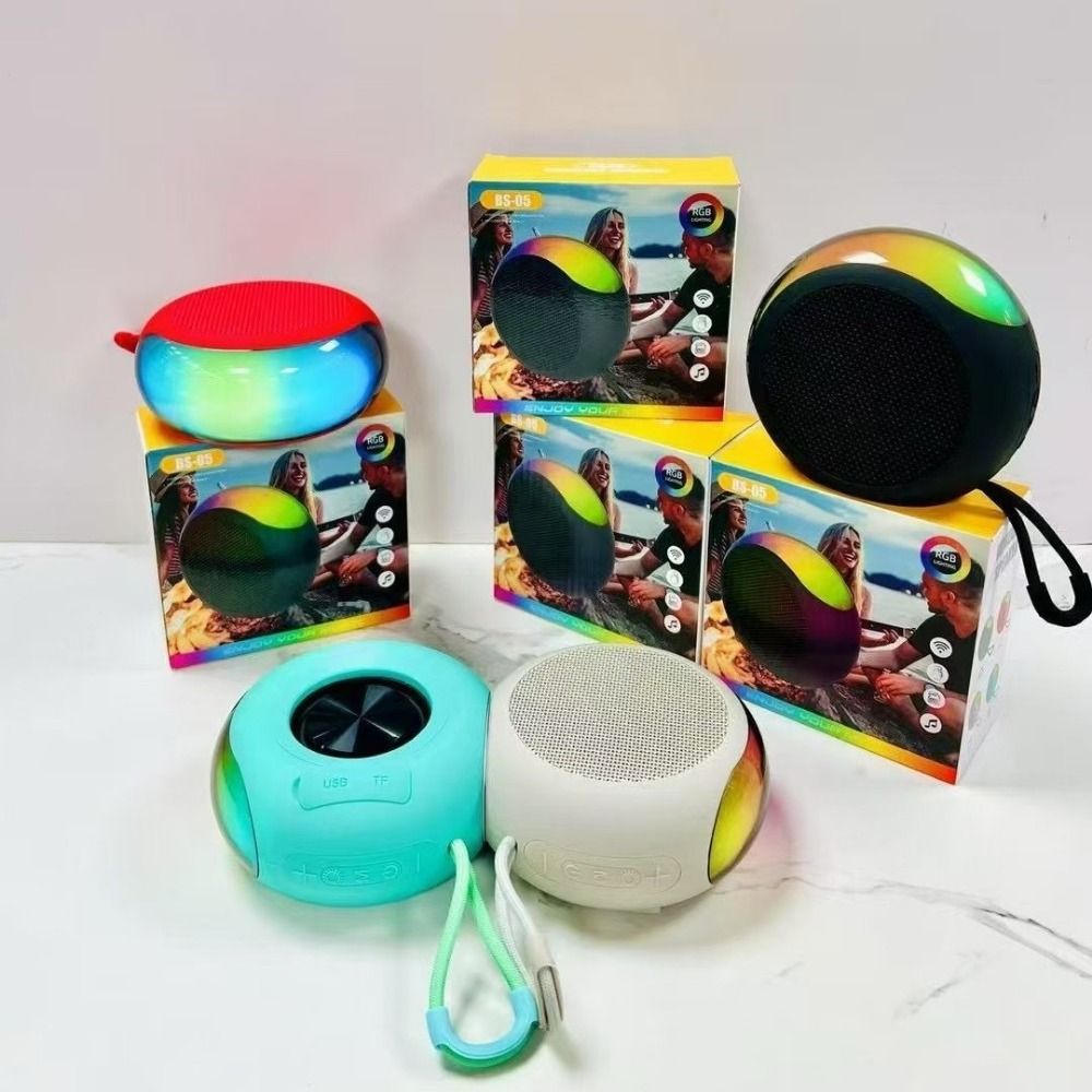 Mini Altavoz Bluetooth 2 en 1, caja de sonido inalámbrica magnética de alto sonido con iluminación RGB, Subwoofer portátil de para hombres y mujeres