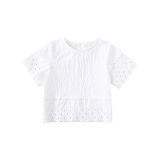 Koreaanse Zomer Peuter Kleding Baby Tee Shirt Leuke Mode Voor Party Meisjes Korte Mouw Blouse Baby Katoenen Tops