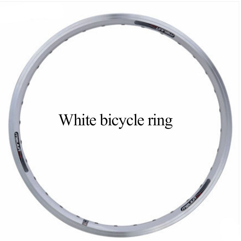 Llantas de bicicleta de 20 pulgadas 28H/36H, llantas de doble capa, llantas de aleación de aluminio para piezas de bicicleta plegable de montaña: 20x32H white