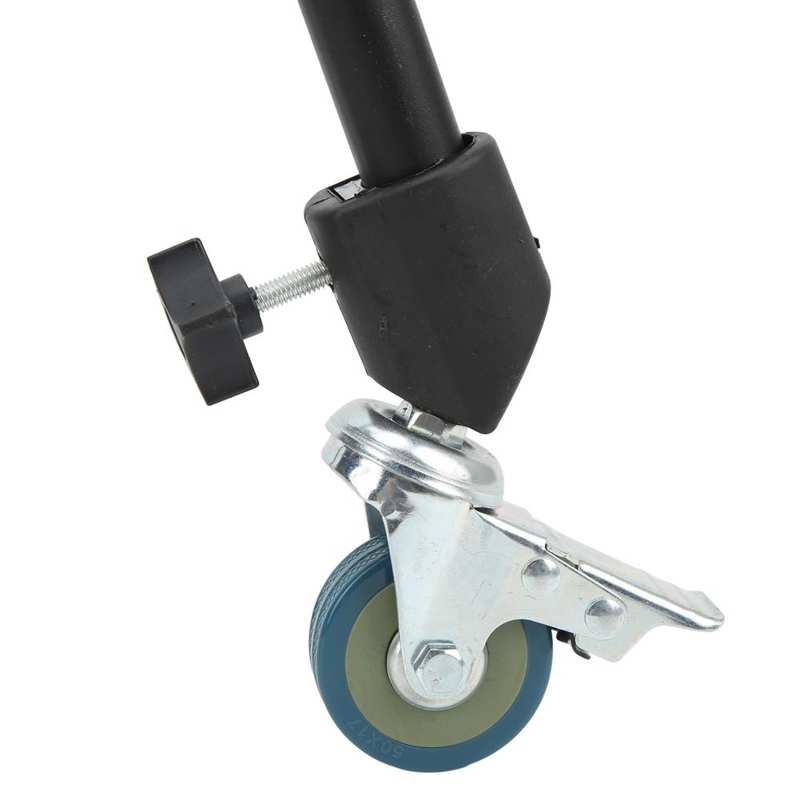 Locking Caster Set Light Stand Swivel Casters High Hardness with Brake for Photography Light Stand for Tripods