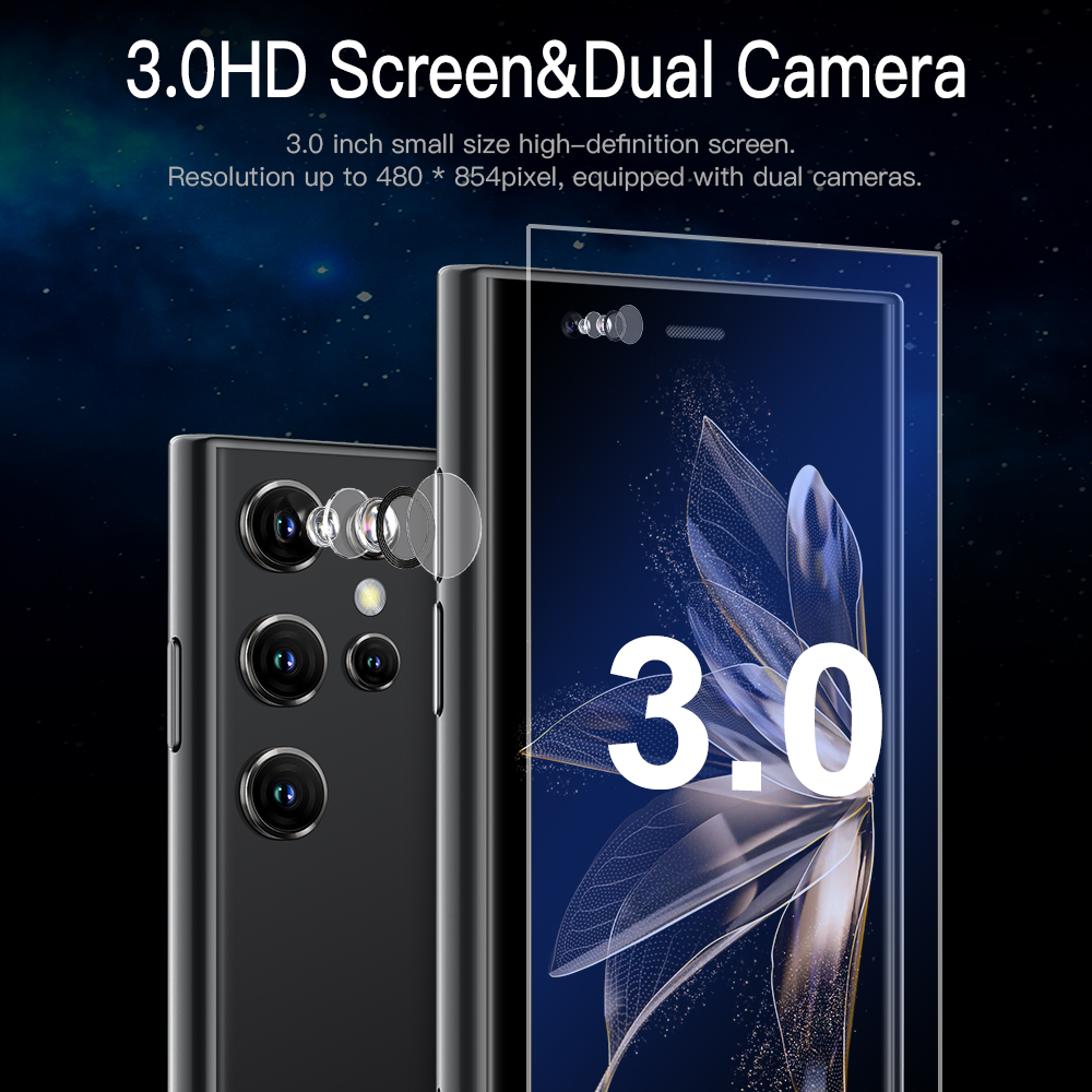 SERVO S23 Mini-Smartphone, Android-System, 3G WCDMA, 2 GB + 16 GB, GPS-Navigation, 3,0-Zoll-Display, kleines Taschen-Smartphone, Dual-SIM-Standby