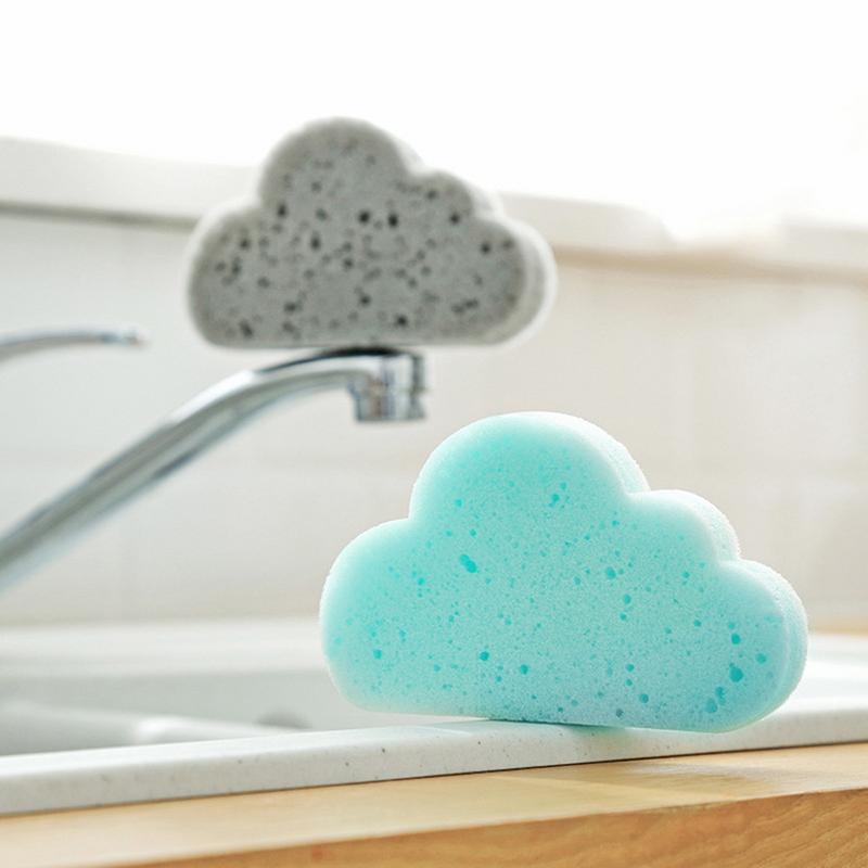 Cloud Shape Sponge Brush Household Cleaning Tools Decontamination Magic Rubbing 1Pc Sponge Brush