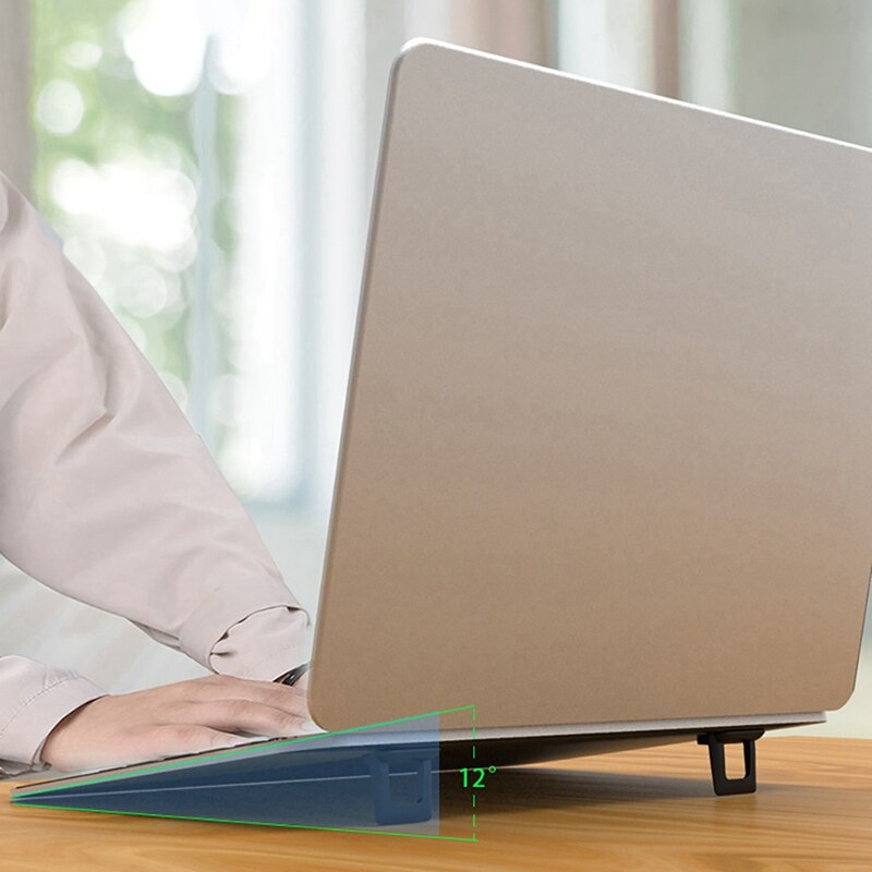 3x laptop-halter, vertikal, tragbar, faltbar, halterung, tablet-computer-halterung, desktop-halterung, verbessert die wärmeableitung