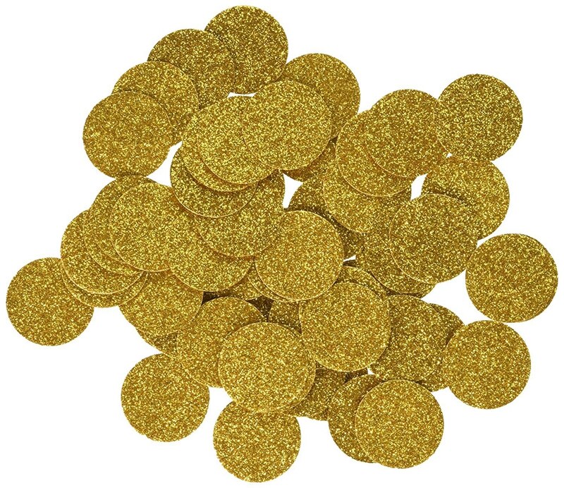 Confettis en papier Rose doré, Confettis à paillettes, décorations de Table en ballons pour fête prénatale, anniversaire, mariage, DIY, 100, pièces/sac