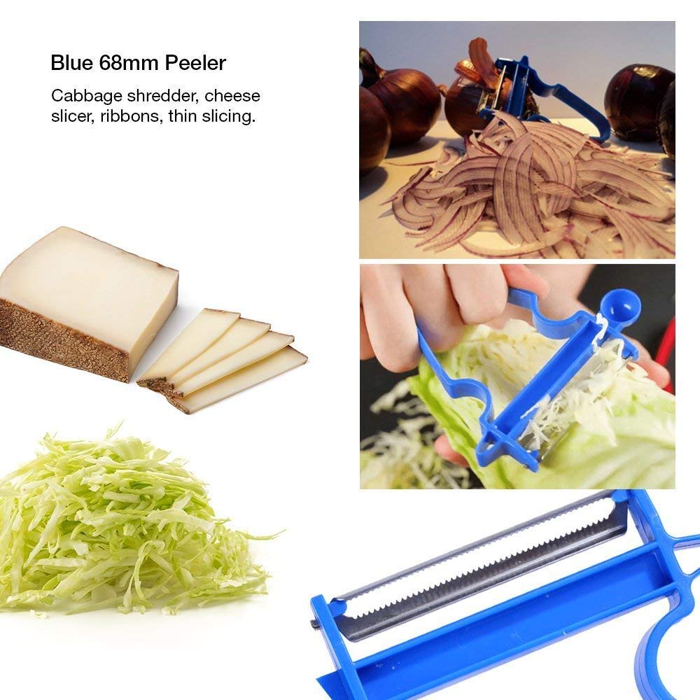 Ensemble de gadgets de cuisine multifonctions, magique, Trio éplucheur, trancheur, broyeur, Julienne éplucheur éplucheur, zeste à lame en acier inoxydable