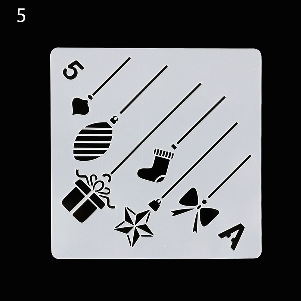 1Pc Christmas Theme Layering Stencils For Walls Painting Scrapbooking Stamp Album Decor Embossing Paper Card Template DIY Craft