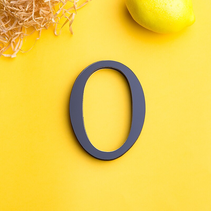 Zwart Engels Letters 3D Spiegel Muurstickers Home Decor Voor Woonkamer Slaapkamer Behang Peel &amp; Stok Spiegel Acryl Poster: O