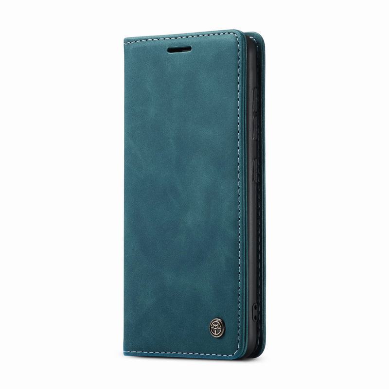 Leer Bumper Case Voor Samsung A12 Magnetische Flip Luxe Multifunctionele Portemonnee Vlakte Telefoon Tas Voor Samsung Galaxy Een 12 5G Coque: Dark green