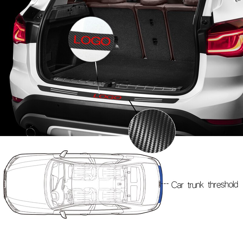 1 stk auto styling bagkofanger beskyttelse kulfiber mærkat til kia rio ceed sportage cerato soul sorento  k2 k5 tilbehør