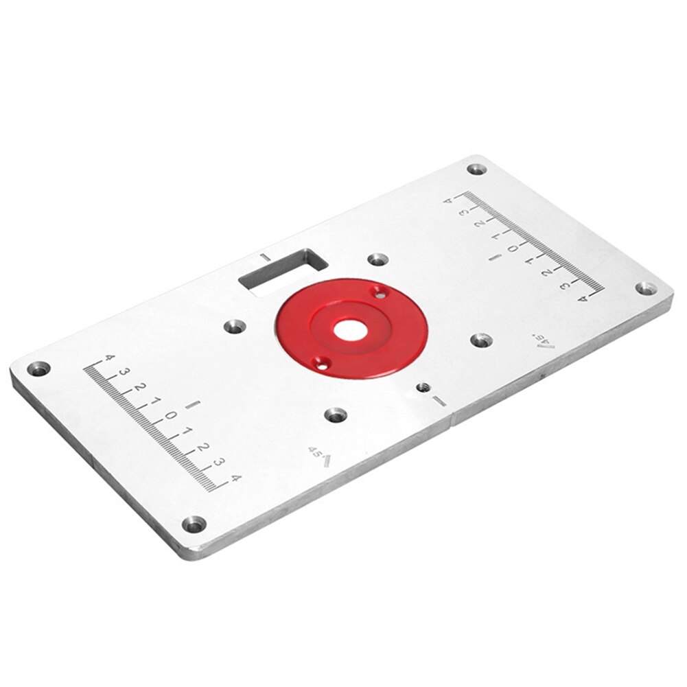 Multifunction Aluminum Router Table Insert Plate Woodworking Slotting Wood Milling Guide Trimming Machine Flip Plate: Default Title