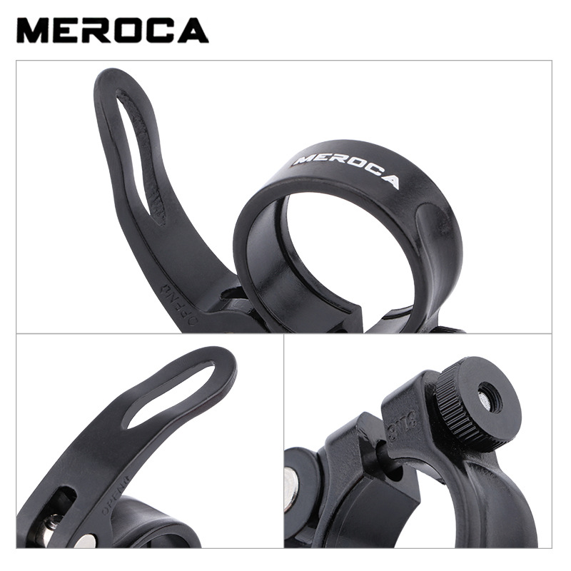 Meroca Fiets Zadelpen 31.8 34.9Mm Klem Qr Quick Release Aluminium Cnc Fiets Lock Klemmen Fietsen Deel Zadelpen clip