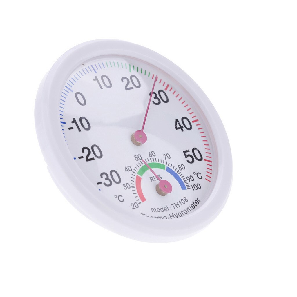 Utensili da cucina Mini Umidità Termometro Metri Orologio Rotondo-a forma di Indoor Outdoor Igrometro di Umidità di Temperatura del Tester del Calibro # K5