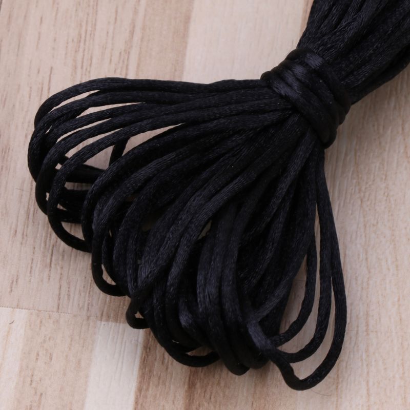 Baby Pacifiers Accessories 5m Satin Silk Rope 1.5mm Nylon Cord for Baby Mom Jewelry Making Teething Necklace Rattail Cord