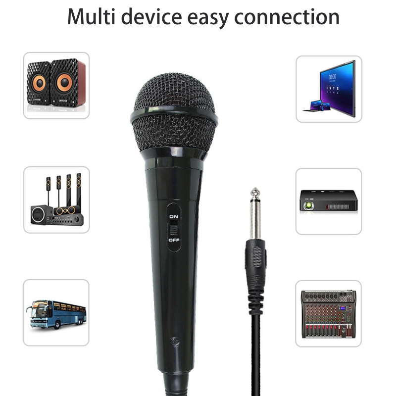 Handheld Microphone Suited for Speakers, Karaoke Singing Machines Cardioid Mic Dynamic Vocal Mic for Outdoor Activity