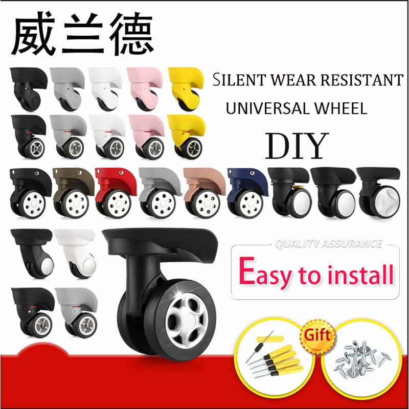 Luggage Replacement Wheels Suitcase on Wheels Replacement 14-30 Inch Luggage Accessories Silent Wheels for A Luggage Casters