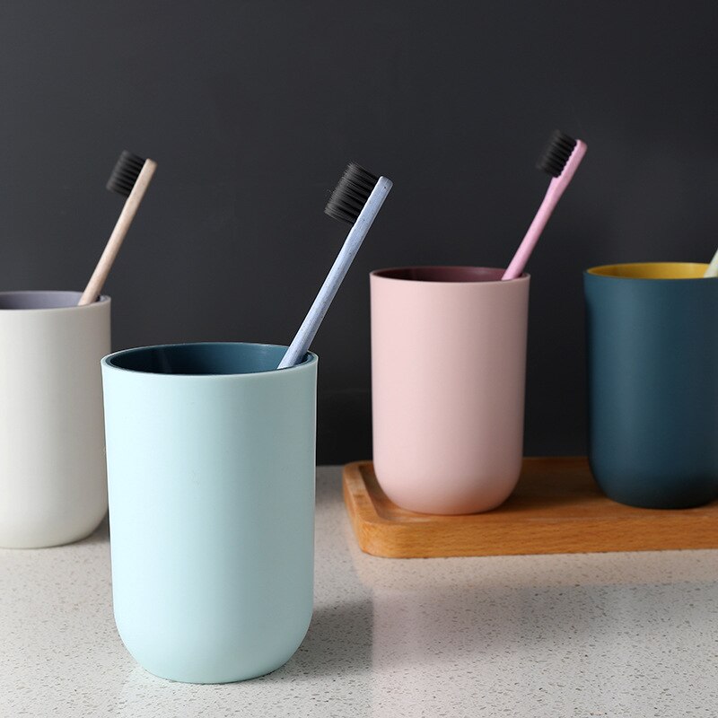 1 Pcs Style Toothbrush Cup Bathroom Holder Style Cup Washing Supplies Couple Tooth Cup