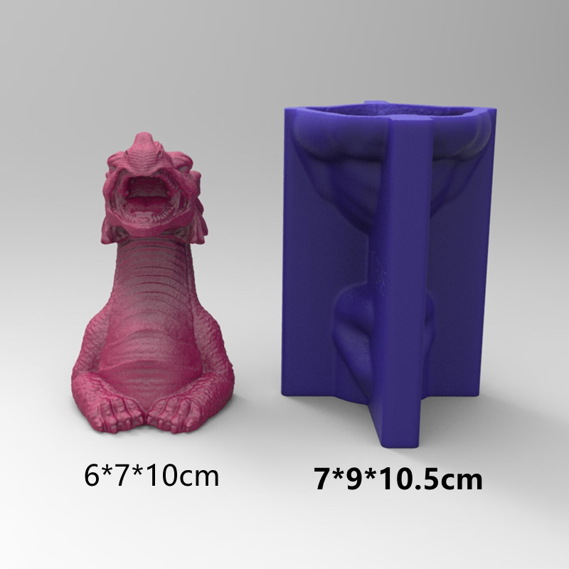 Moule Silicone Holographique Dragon - Pour Résine, Décorations Murales Uniques - Facile à Nettoyer - 10