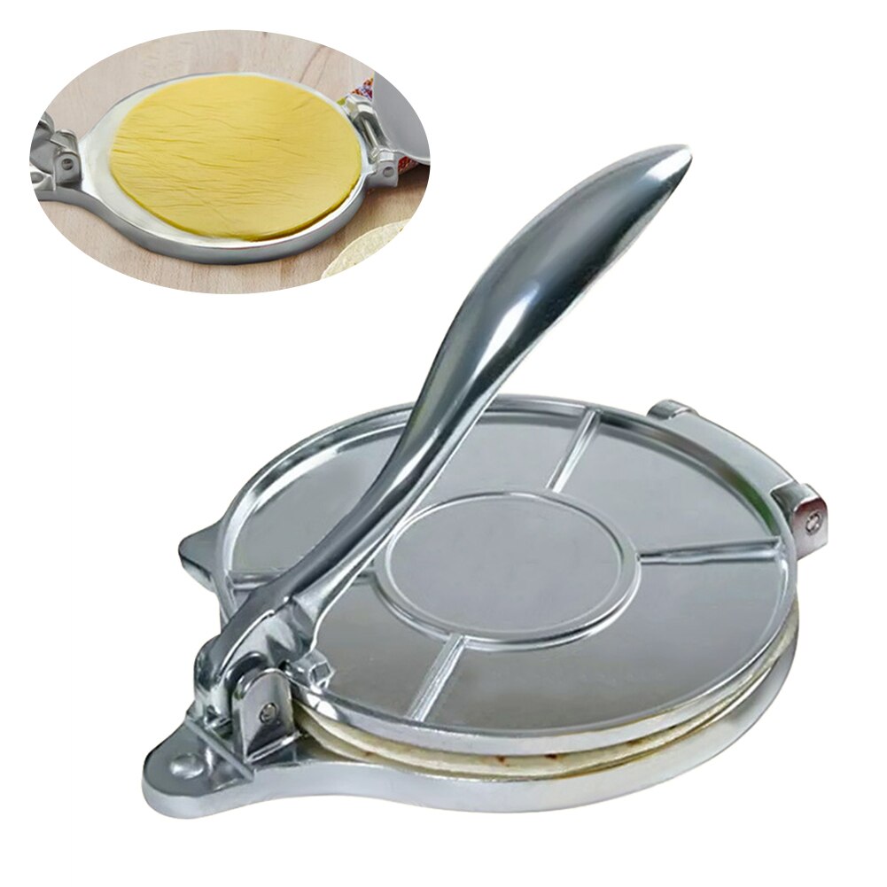 Prensa Manual de aleación de aluminio para masa, Tortilla antiadherente multifuncional para bricolaje, cocina casera del fabricante, herramienta fácil de limpiar para hornear, restaurante