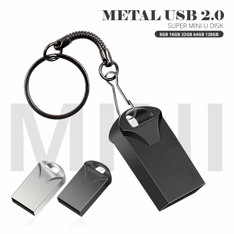Mini metalen usb-flashdrive 2.0 geheugenstick 128gb 64gb 32gb 16gb 8gb pendrive 64gb 128gb snelle usb-flashdrive pendrive