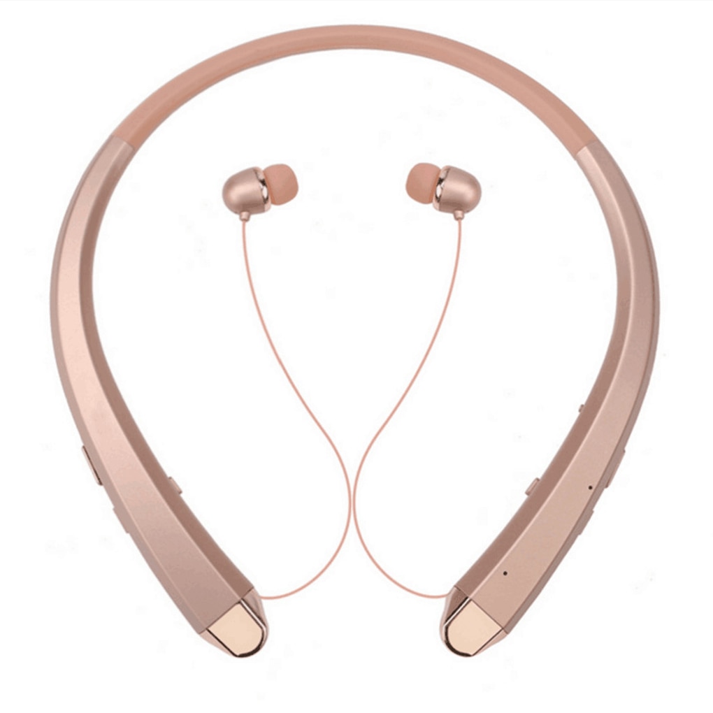 HBS-910 Bluetooth 4.1 Earphone CSR Tone Sports Neckband Mic Noise Cancelling Stereo Sweat Proof Handsfree Earphone