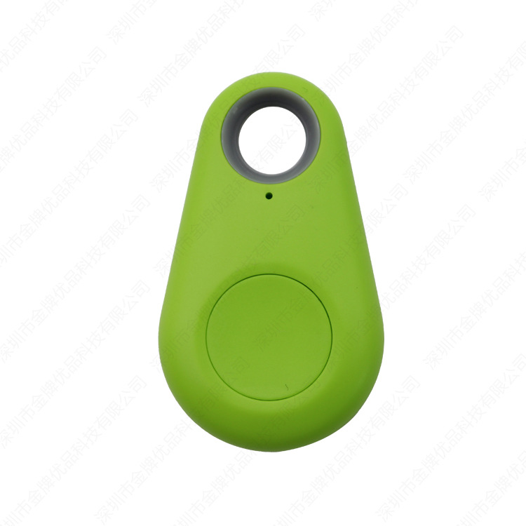 Mini bluetooth gps waterdrop locator bærbar anti-lost key finder pet tracker tovejs alarm anti-tyveri enhed: Grøn
