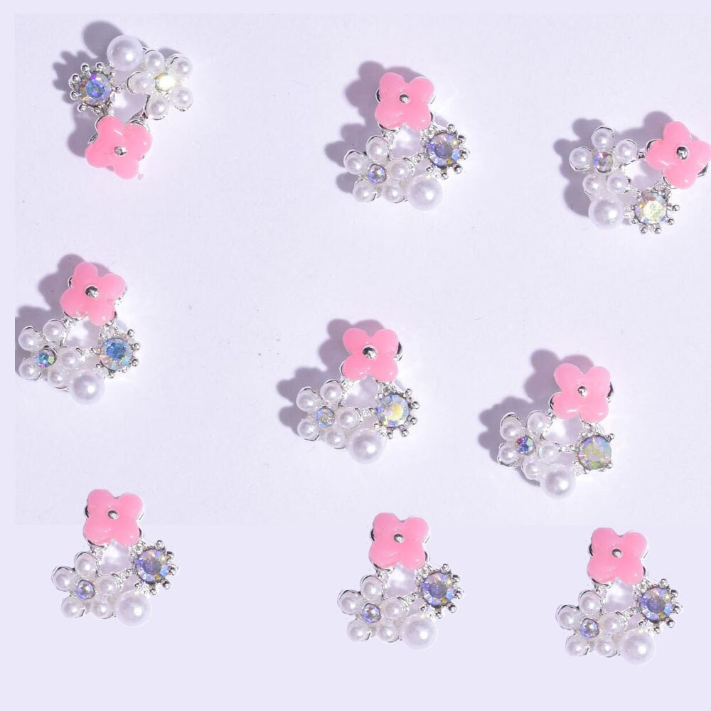 10Pcs Nail Crystals Rhinestones Nail Legering Gems Juwelen Stones Voor 3D Nagels Art Decoratie Nail Art Supplies Manicure Sieraden: 411