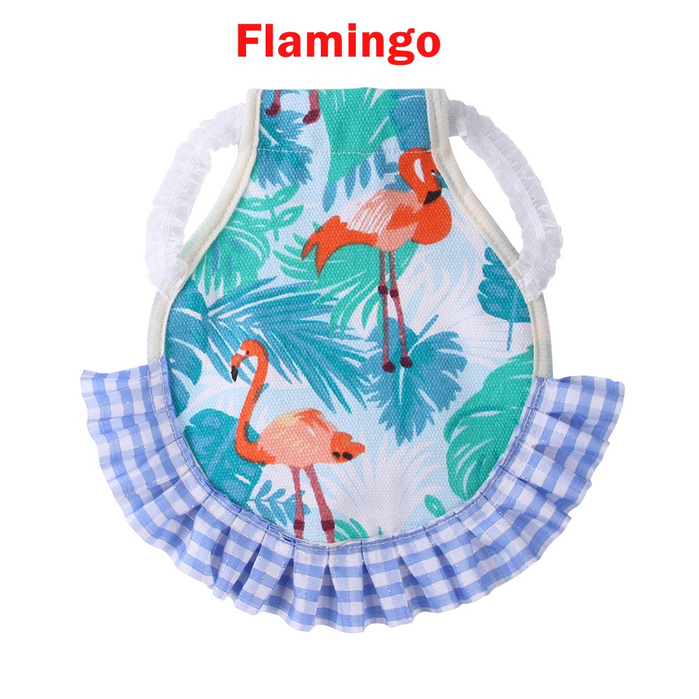 Gilet en dentelle de poulet élastique, 5 Types, tablier de selle, support de Protection en plumes, vêtements pour animaux de compagnie, volaille, poule, canard: Flamingo